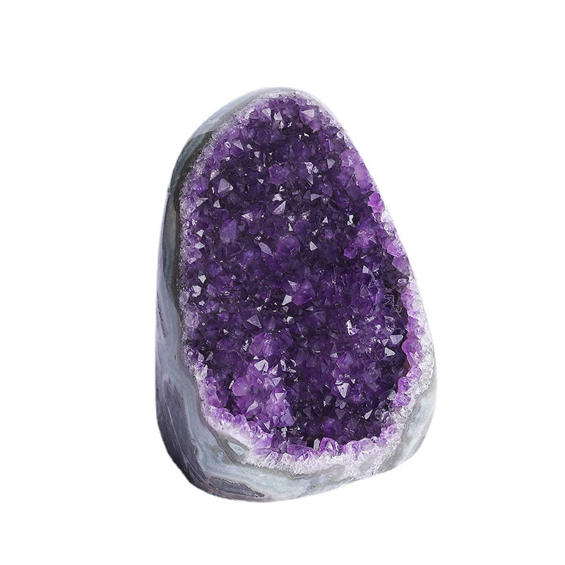 Natural Amethyst Geometric Crystal Ornament 5