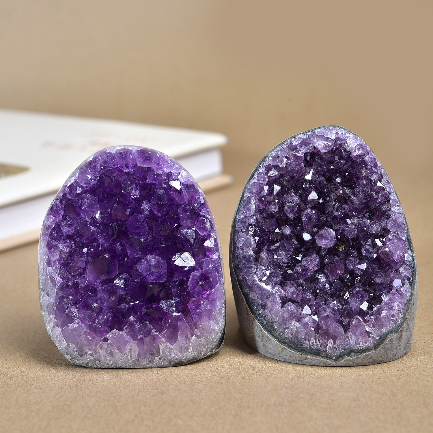 Natural Amethyst Geometric Crystal Ornament 30