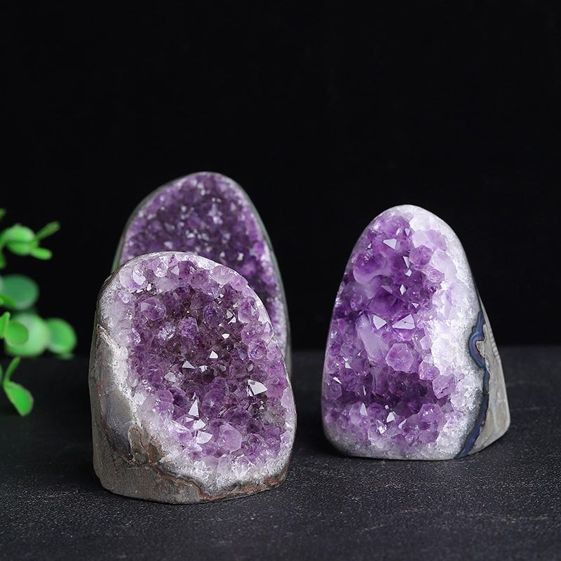 Natural Amethyst Geometric Crystal Ornament 3