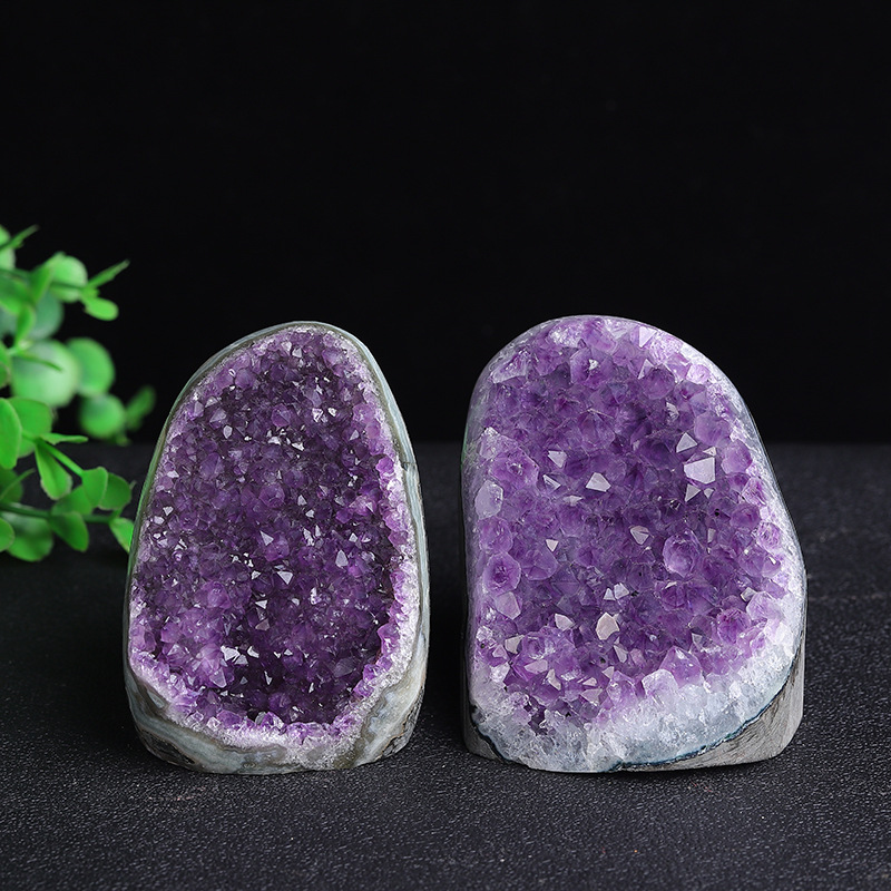 Natural Amethyst Geometric Crystal Ornament 23