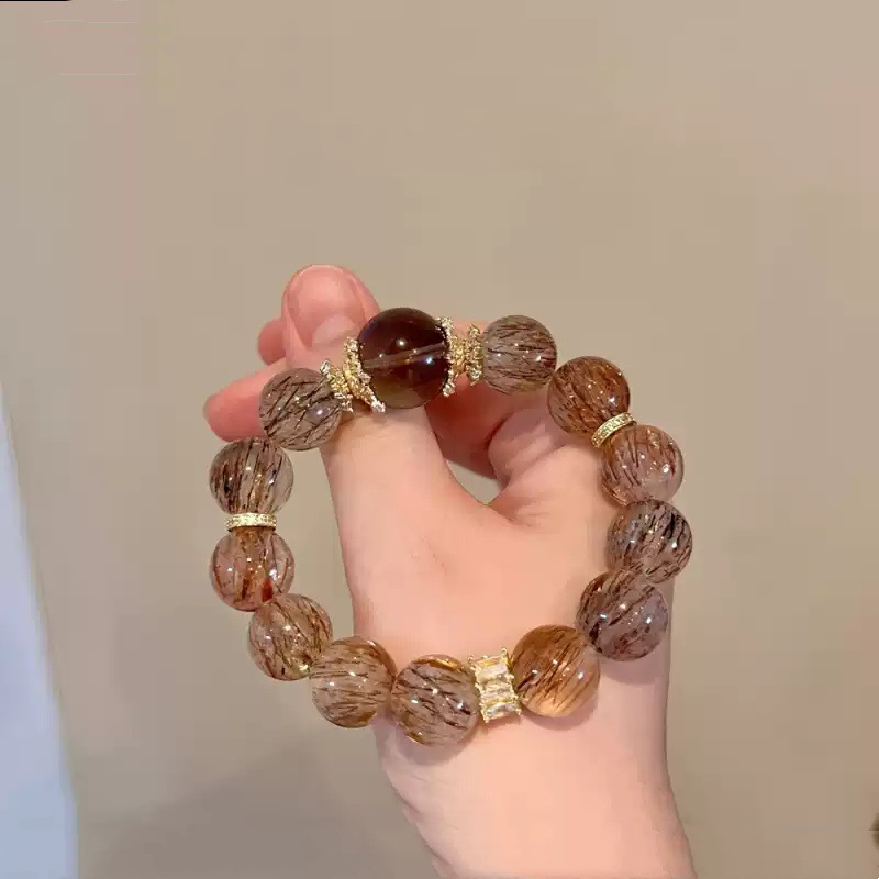 Unisex Natural Crystal Bead Bracelet 1