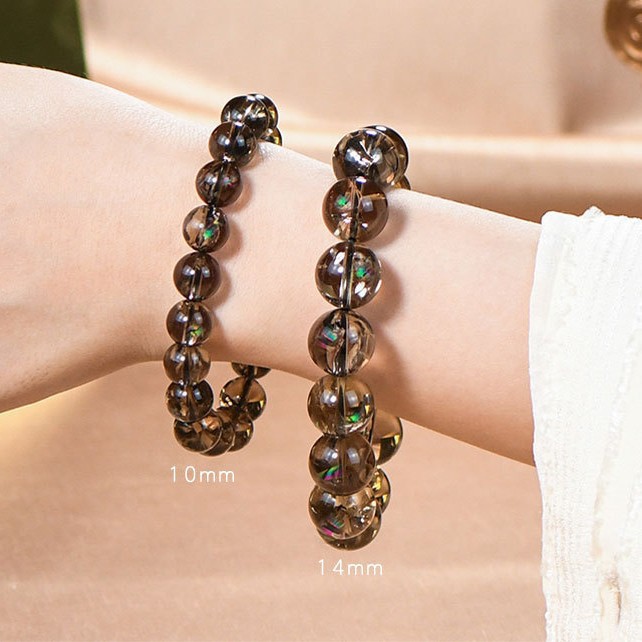 7A Smoky Azeztulite Crystal Single Loop Bracelet 3