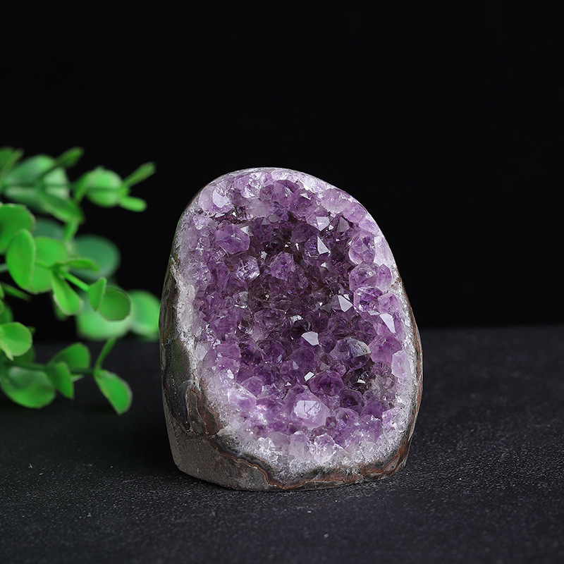 Natural Amethyst Geometric Crystal Ornament 25