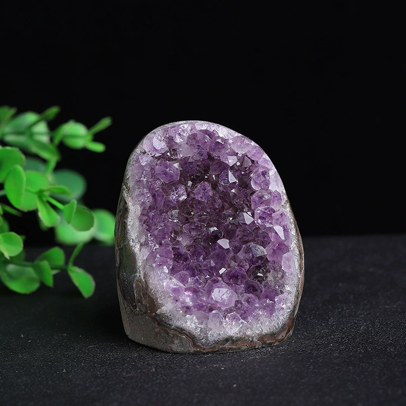 Natural Amethyst Geometric Crystal Ornament 4