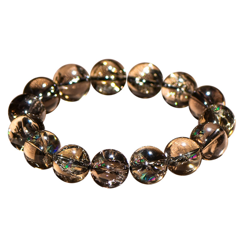 7A Smoky Azeztulite Crystal Single Loop Bracelet 5