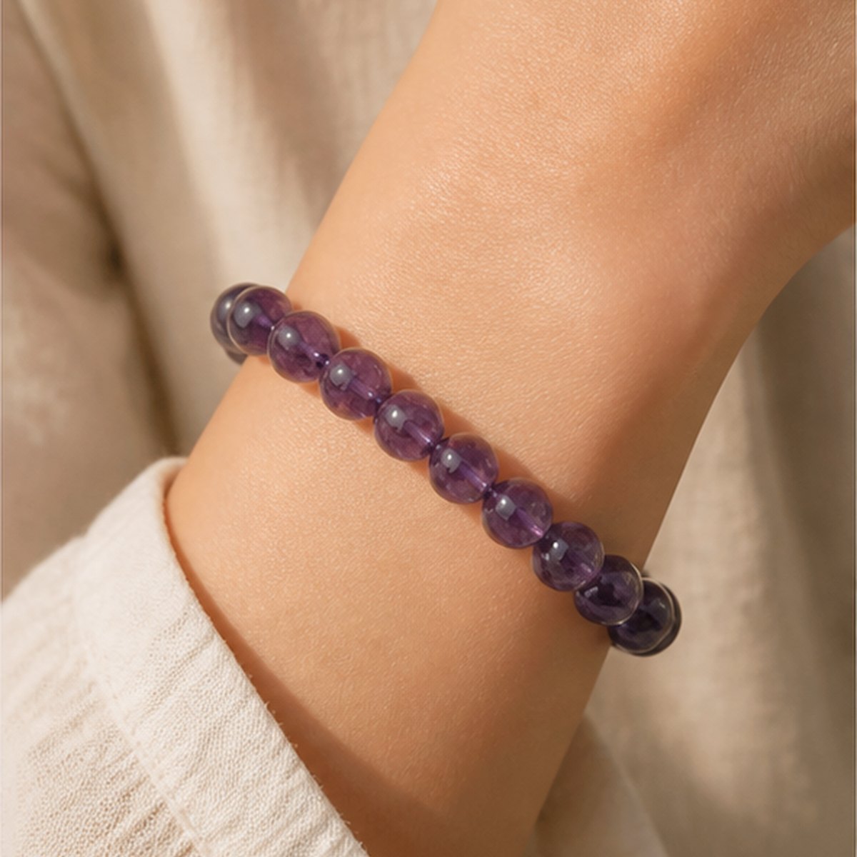 Quiet Wisdom Brazilian Amethyst Bracelet - Image 2