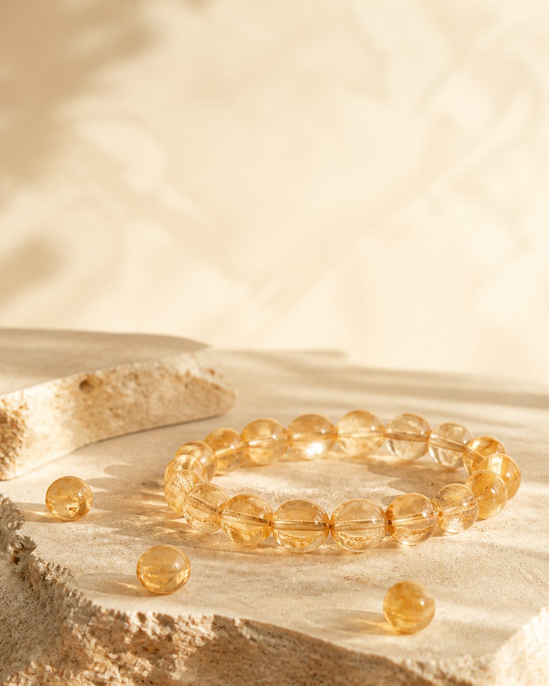 Citrine crystal bracelet