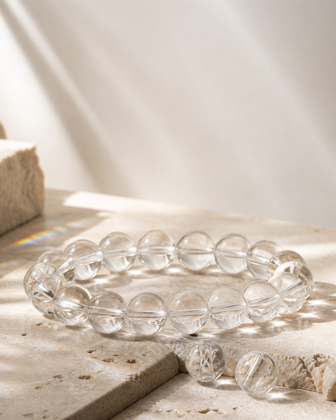 Clear Quartz crystal bracelet