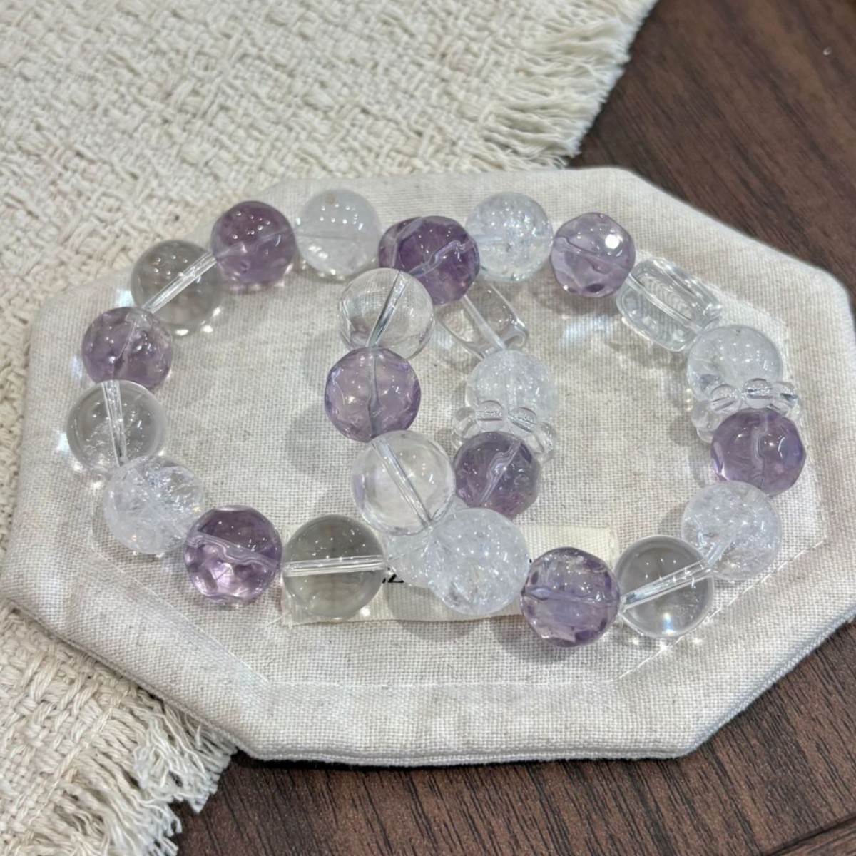 14mm Natural Amethyst Handmade Beaded Bracelet 3