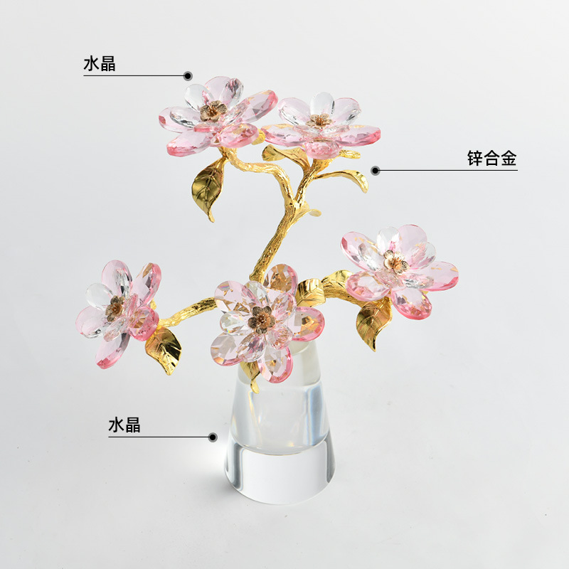 Light Luxury Geometric Clear Artificial Crystal Decor Piece 6