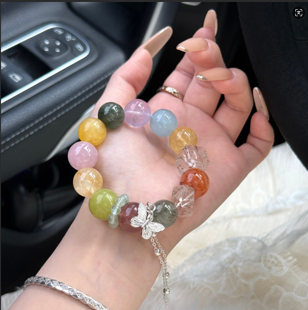Natural Multi-Crystal Beaded Women's Bracelet 3