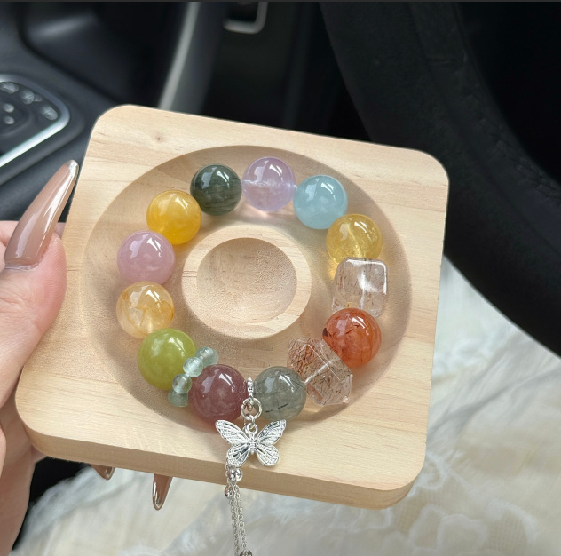 Natural Multi-Crystal Beaded Women's Bracelet 4