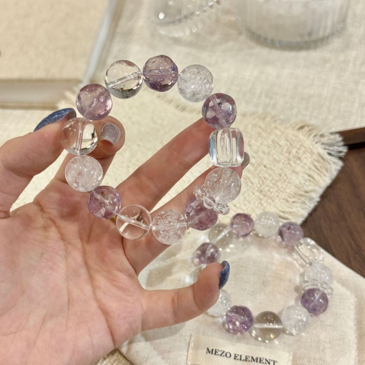 14mm Natural Amethyst Handmade Beaded Bracelet 4