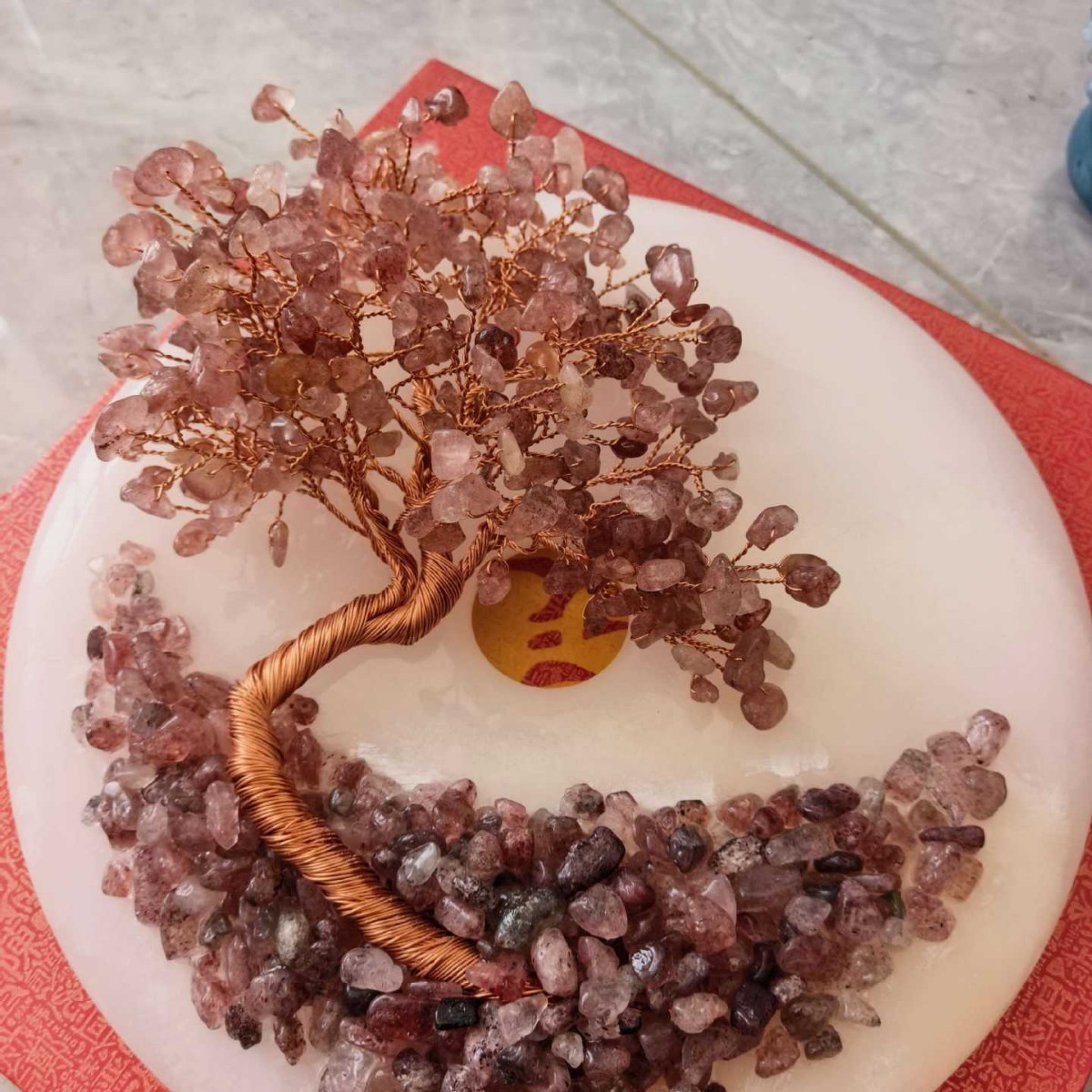 Natural Handcrafted Crystal Tree Desktop Ornament